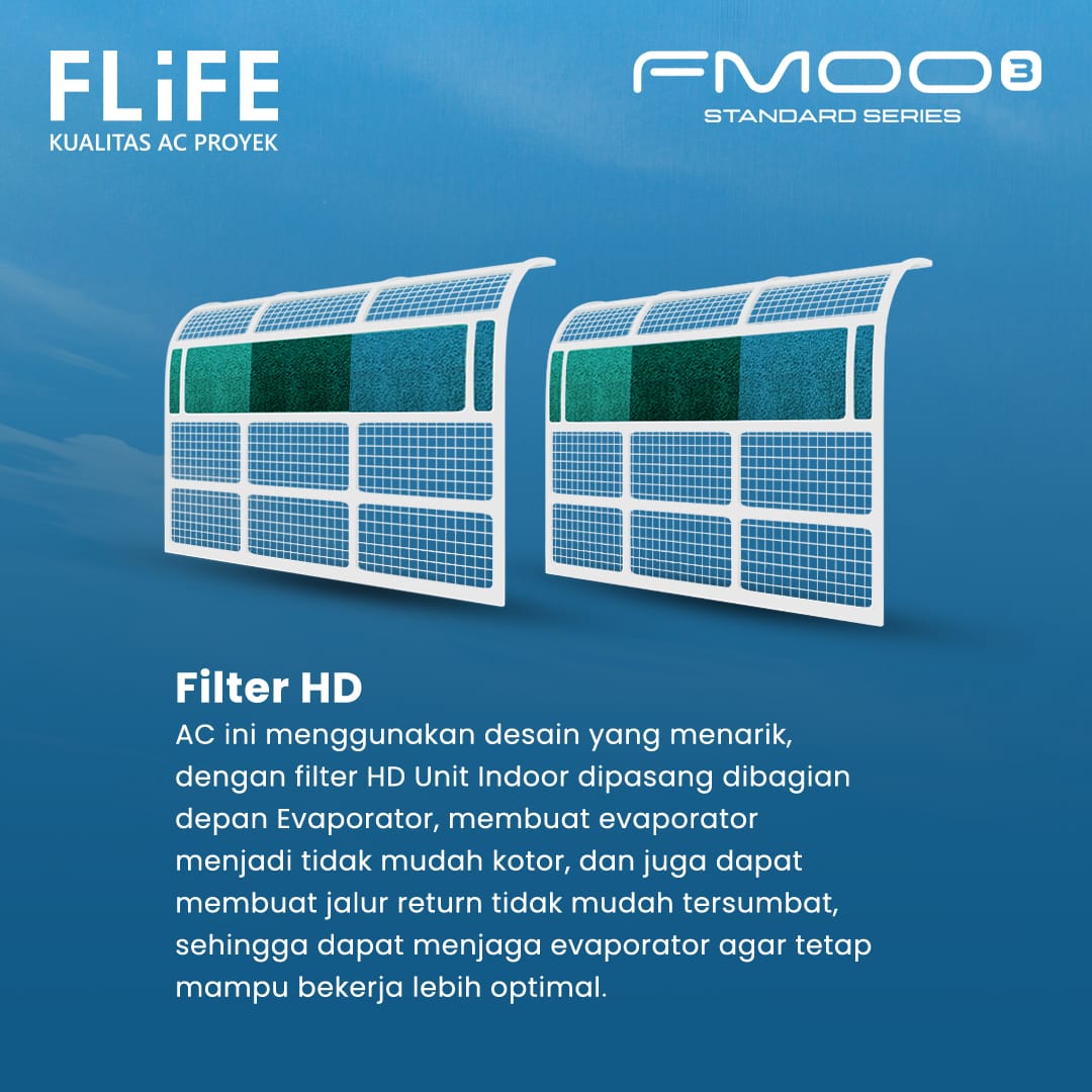 Flife Gree AC Split Standard 1.5 PK FMOO3 Series - FAC-12FMOO3